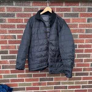 Calvin Klein Gray Puffer Bomber Outerwear Jacket
